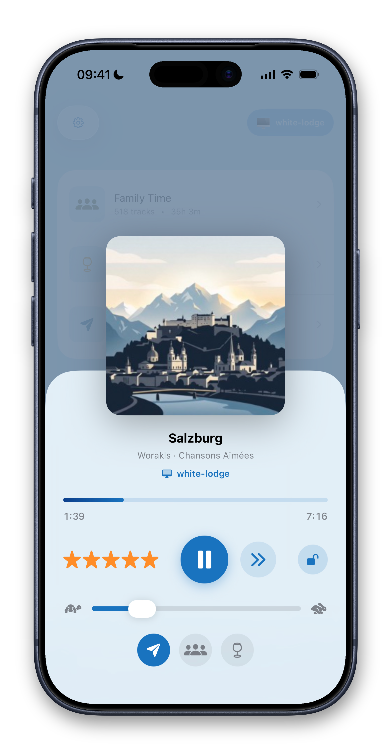 muwav Remote on iPhone controlling the Mac